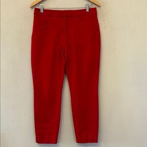 Banana Republic red Sloan fit ankle pants Size 8 EUC